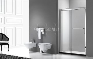 整體淋浴房的擋水條這樣做，好看又方便